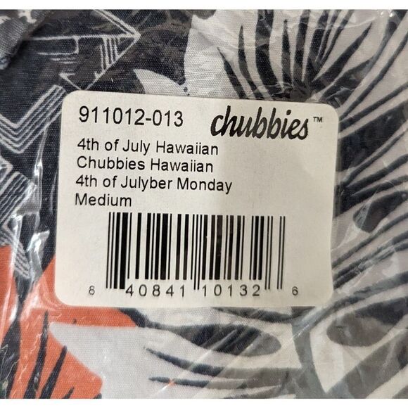 Chubbies Men's Medium Short Sleeve Button Up Shirt Hawaiian Nutter NWOT - Picture 3 of 4